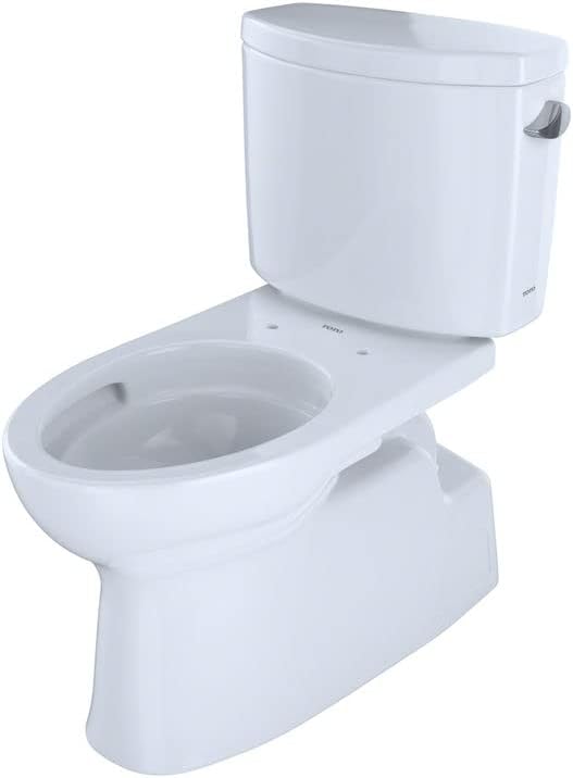 Toto CST474CEFRG-01 Vespin Universal Height Skirted Toilet with Right-Hand Trip Lever Cotton White - 2 Piece