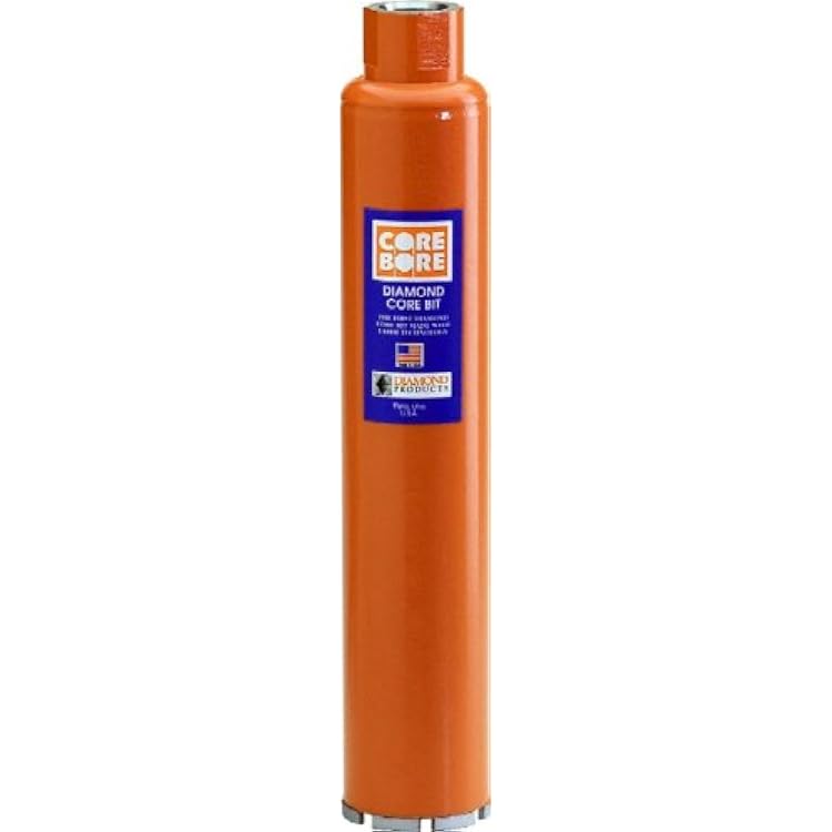 Diamond Products 5183 8 Heavy Duty Orange Wet Core Bore Bit