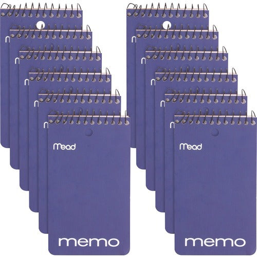 MEAD Bsc Preferred MEA45354PK Wirebound Memo Book 12-pack