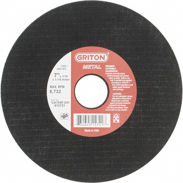 VALUE COLLECTION Value Collection CA7049U41 Cut-off Wheel 7 in 46 Grit