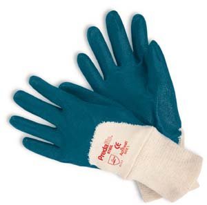 MCR Safety 9780L Nitrile Palm Knit Glove Pack of 12