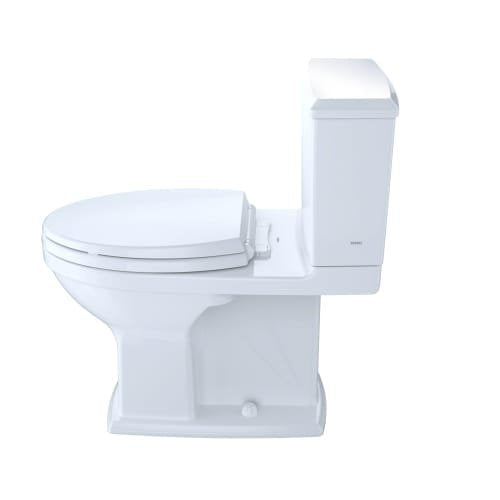 Toto CST494CEMFRG#01 Connelly Two-Piece Elongated Dual-Max 1.28 and 0.9 GPF Universal Height Toilet with CEFIONTECT and Right Lever