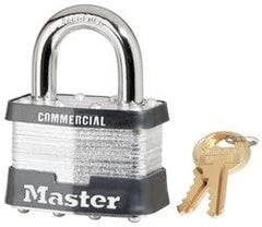 Master Lock 5KA-A473 No. 5 Laminated Steel Padlock 3/8 in dia x 15/16 in W x 1 in H Shackle Keyed A473