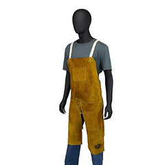 Ironcat 7011/36 Leather Split Leg Bib Apron - 24 Inch x 36 Inch