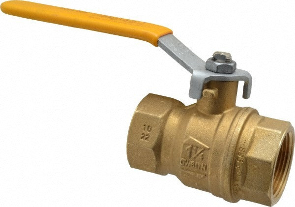 PARKER Parker XV520P-20 Ball Valve 1-1/4 in Fnpt Brass 650 Psi