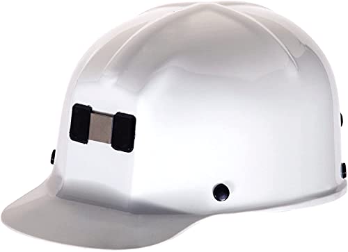 MSA 475336 Comfo-Cap Safety Hard Hat with Fas-Trac III Ratchet Suspension | Standard Size, White