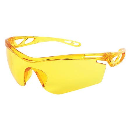 MCR Safety CL414 Safety Glasses Half-Frame Amber Lens