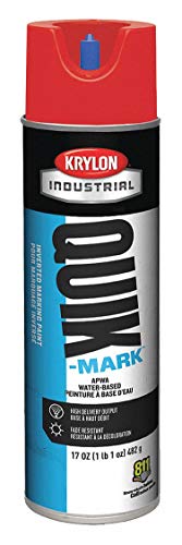 Krylon A03911004 Quik-Mark APWA Water-Based Inverted Marking Paint 20 oz Brilliant Red