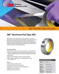 3M 70008500533 Aluminum Foil Tape 425 2 inches x 60 yards