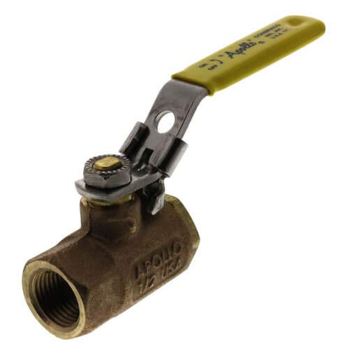 Apollo Valves 7010327 70-100 Series 1/2 in. PTFE Bronze Standard Port FNPT 600 Ball Valve