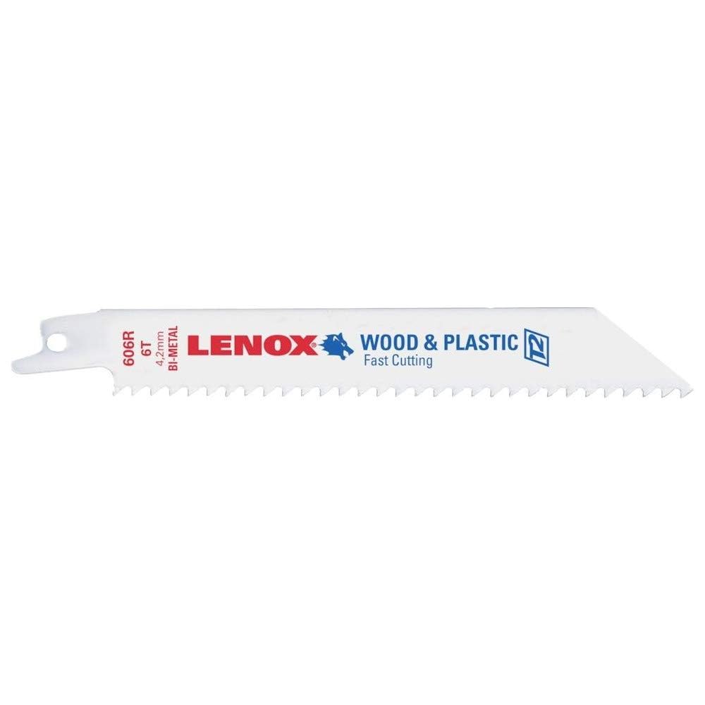 Lenox 20493B610R General Purpose Reciprocating Saw Blade with Power Blast Technology, 6 inch, 10 TPI, 25 Pack