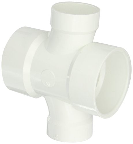 Spears P429-338 PVC DWV Double Sanitary Tee 3X3X2X2