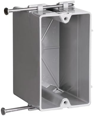 Pass & Seymour P118R Thermoplastic 1-Gang Outlet Box 18 Cubic Inch