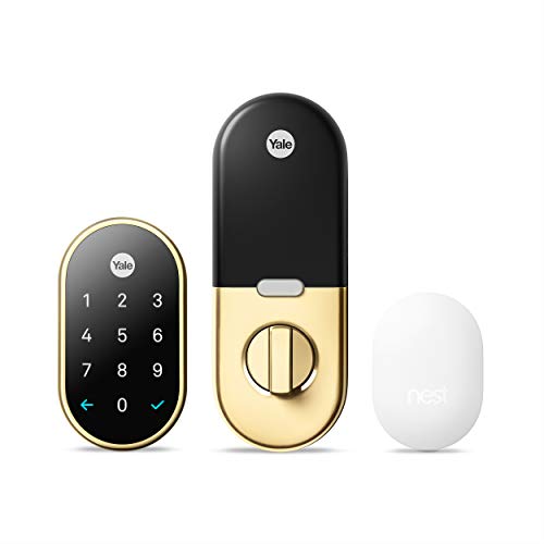 Google RB-YRD540-WV605 Nest x Yale Lock Tamper-Proof Smart Lock Keyless Entry Polished Brass