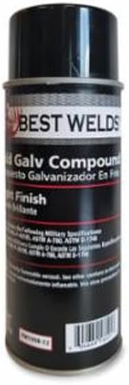 Best Welds RW109B-12 Bright Zinc Galvanizing Spray - 12 Pack