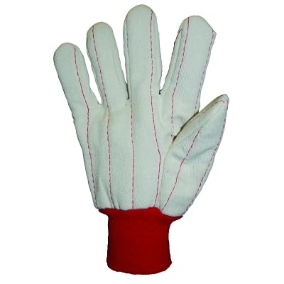 Anchor Brand 101-1050 18 Oz Cotton Nap-In Double Palm Red (Sold As 12 Pair)