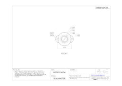 SealMaster TFT-23 Standard Duty Flange Unit Two Bolt Regreasable Contact Seals Cast Iron Housing 1.4375 Inches Bore