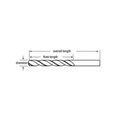 Chicago Latrobe 45796 150ASP Heavy-Duty Black Oxide Jobber-Length Drill Bit