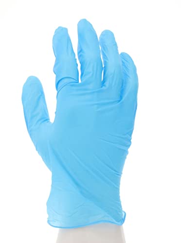 MCR Safety 7010XL Industrial Food Grade Nitrile Vinyl Powder Free Disposable Gloves Blue, 1 Box with 100 Gloves, X-Large