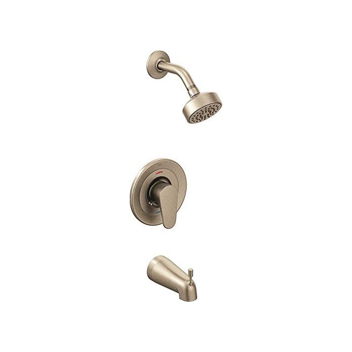 CLEVELAND FAUCET Cleveland Faucet 46301CBNGR Edgestone single-handle bathtub/shower trim kit 1.75 gpm (4 in. spray / 5 in. spout)