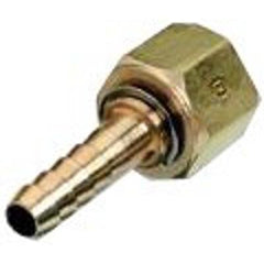 Western Enterprises 24-0 PKGD: CGA 022 N/N X 1/4 Barb Brass Hose Adaptor