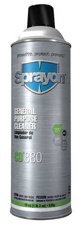 Sprayon SC0880000 Maintenance Cleaners CD880 General Purpose Cleaner 19 oz Aerosol Can Unscented