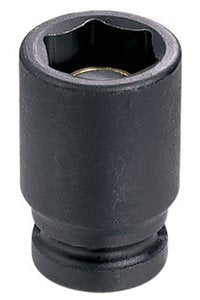 Grey Pneumatic 913MG Impact Socket 1/4 in Drive Size 13 mm Hex Magnetic Standard Length