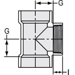 Spears P445-030 3 PVC DWV Cleanout Tee HubxHubxFNPT