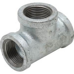 Matco-Norca ZMGT03 Galvanized Malleable Iron Tee 1/2 Inch FPT x FPT x FPT 150 PSI