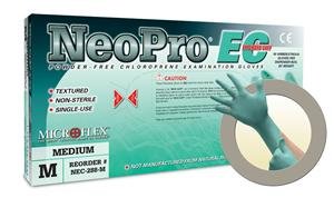 Microflex NPG-888-M NeoPro Powder-Free Chloroprene Gloves Medium Green