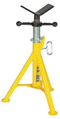 Sumner 780385 Heavy-Duty Style Lo Jack V-Head Pipe Stand 2500 lb Capacity 1/8 to 24 in Pipe