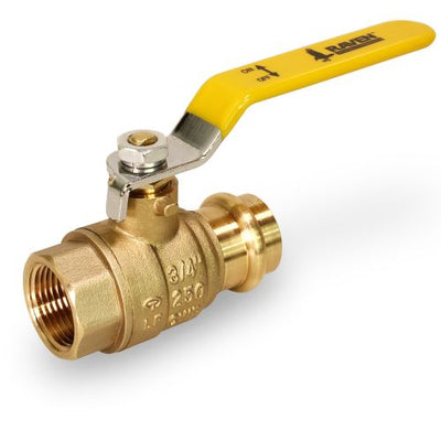 Everflow 320T114-NL 1-1/4 PRESS X FIP Brass Ball Valve Lead Free