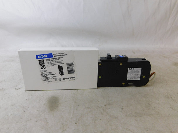 Eaton BRLAFGF120QN TYPE BR 1 AFCI/GF 20A 120V 10KAIC Quick Connect Neutral