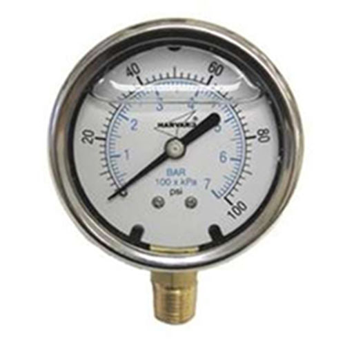AMERICAN GRANBY American Granby ILPG10025-4L liquid-filled pressure gauge 2.5 in dial