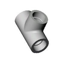 GF Central Plastics 10005414 Socket Tee 2 in IPS HDPE