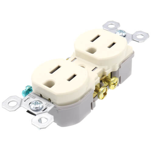 Pass & Seymour 3232TR duplex type thermoplastic receptacle 125VAC 15A 2 3 BR