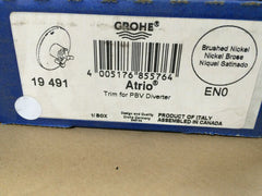 GROHE 19491EN0 Atrio Pressure Balance Diverter Valve Trim with Spoke Handle