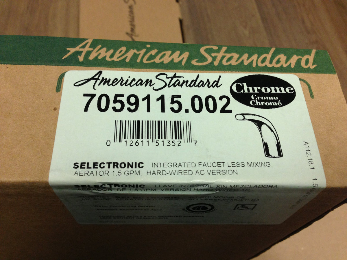 American Standard 7059115.002 Selectronic Integrated Proximity Faucet Multi AC Powered 1.5GPM