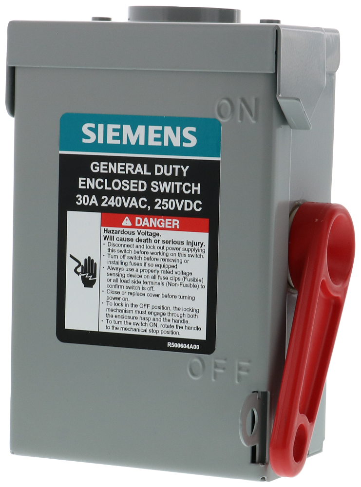 Siemens GNF321RA SWITCH SAF 240VAC 30A 3 1/3 60HZ