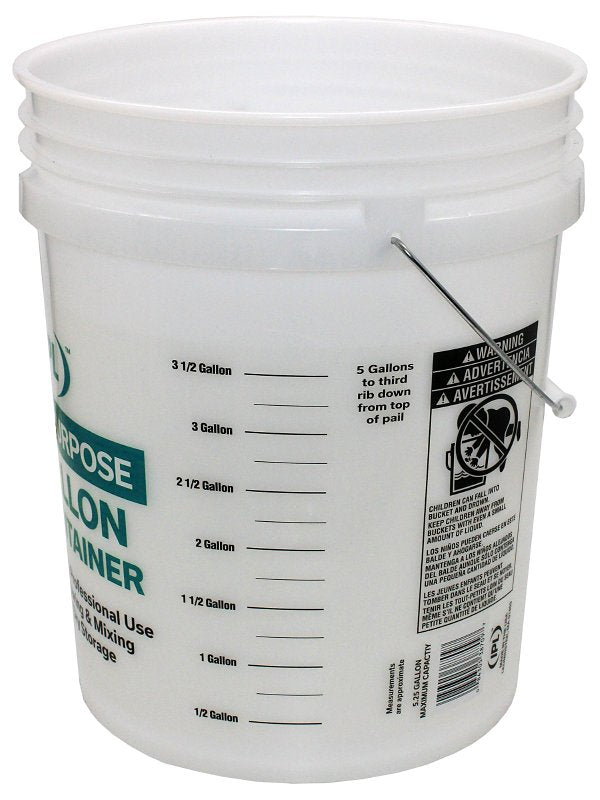 LEAKTITE Leaktite 1123056 Multi-Purpose Pail with Handle 5 gal