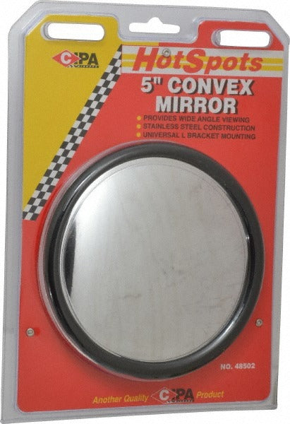 VALUE COLLECTION Value Collection 48502 Convex Round Mirror 5 in L Bracket