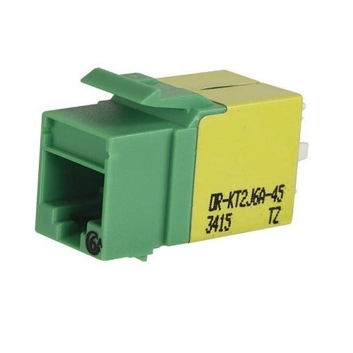 ORTRONICS Ortronics KT2J6A-45 Cat6a Keystone Jack Green