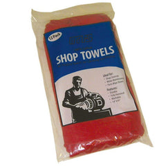 MARS 79026 15 x 15 in. Cloth Shop Towel in Red (12 Pack)