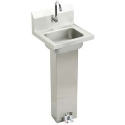 Elkay CHSP1716C Pedestal Lavatory 17 x 15.5 Inch Rectangle 1 Hole