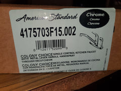 American Standard 4175703F15.002 Colony Choice Single Control Kitchen Faucet