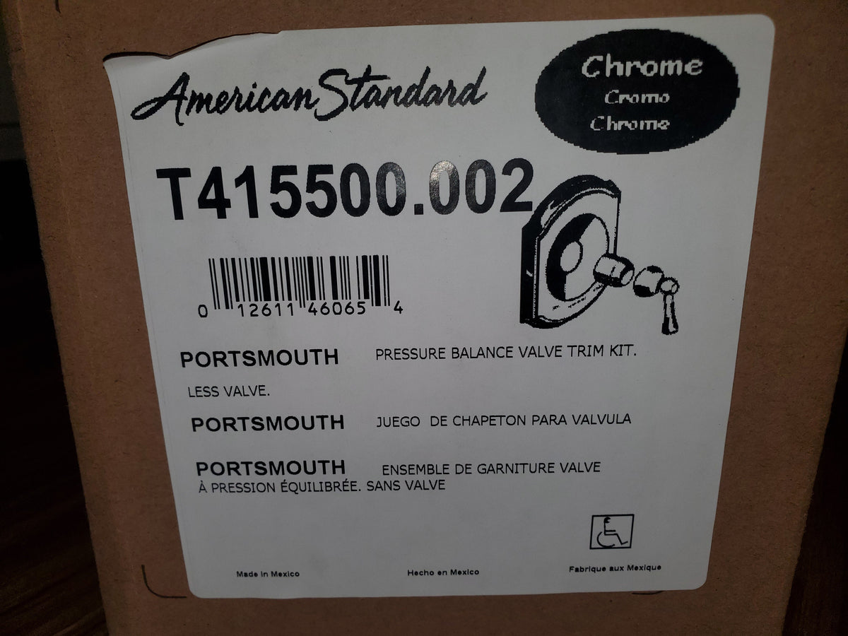 American Standard T415500.002 Portsmouth Pressure Balance Chrome Valve Trim Kit