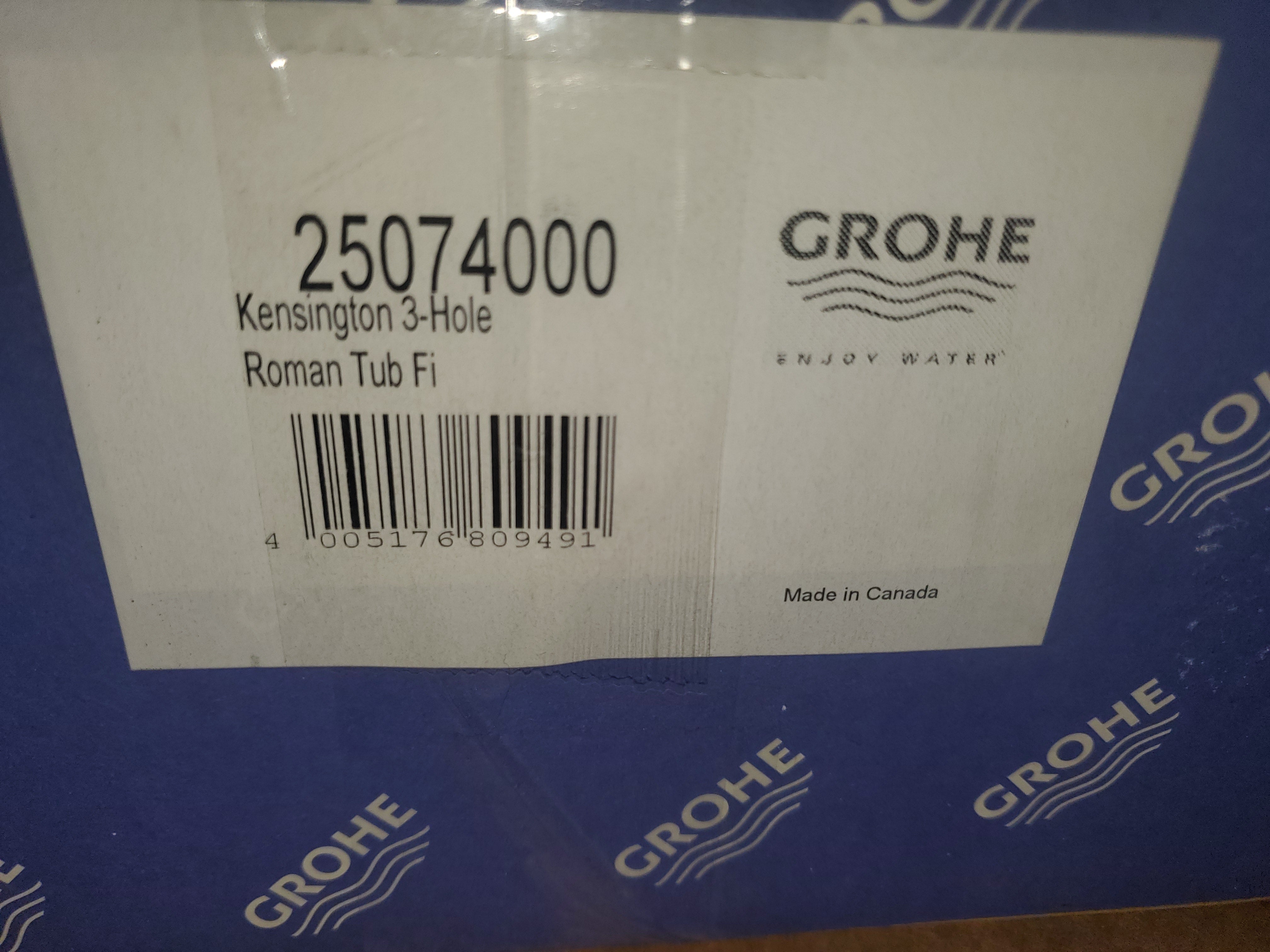 GROHE 25074000 Kensington 3-Hole Deck Mounted Roman Tub Filler