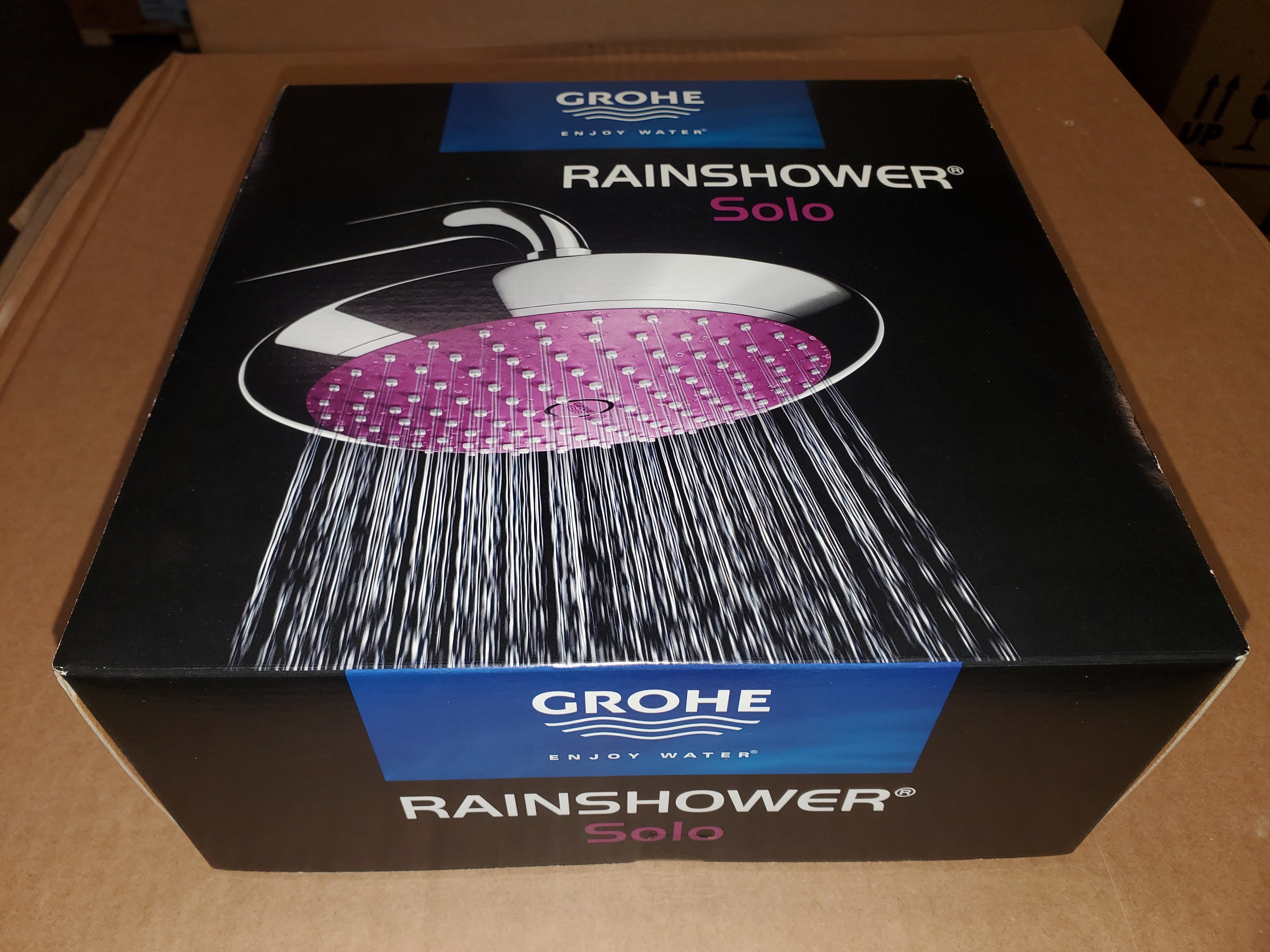 GROHE 114632 Rainshower Solo Headshower Power (Chrome and Purple)