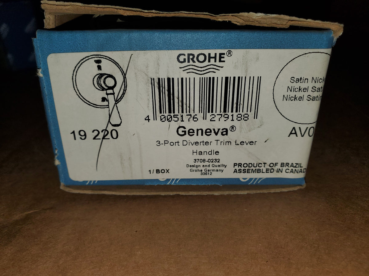 GROHE 19220AV0 3 Port Diverter Trim Lever Satin Nickel