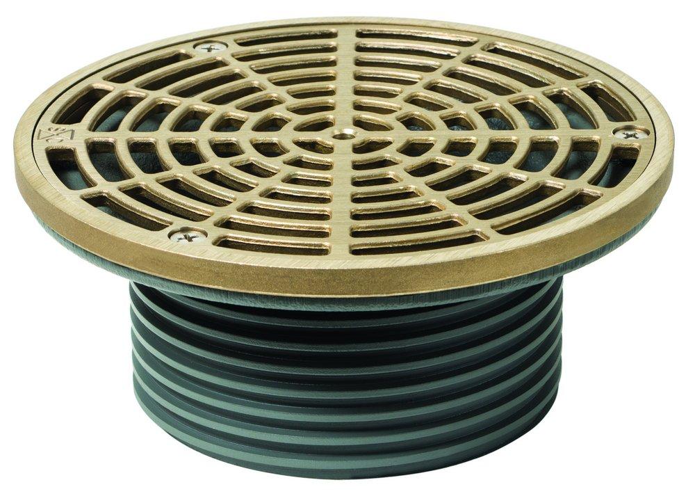 Sioux Chief 832-4DHNR FinishLine 4 In. No Hub Ductile Iron Nickel Bronze Floor Drain